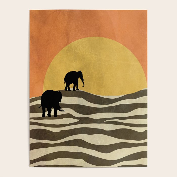 African Sunset Poster Gallery Image 4