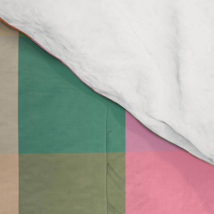 Rainbow Plaid Colorful Check Pattern Comforter Gallery Image 4