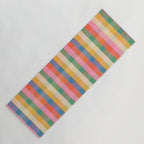 Rainbow Plaid Colorful Check Pattern Yoga Mat Gallery Image 1