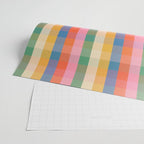 Rainbow Plaid Colorful Check Pattern Wrapping Paper Gallery Image 2