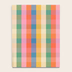 Rainbow Plaid Colorful Check Pattern Notebook Gallery Image 4