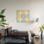 Retro Summer Daisies IV Wood Wall Art Gallery Image 2
