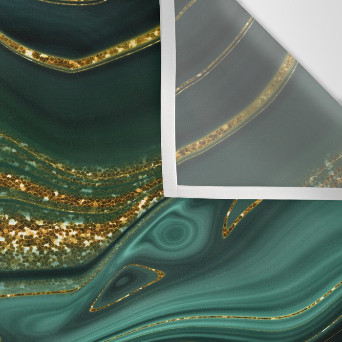 Abstract Gold Glitter Malachite Marble Landscapes Wall Tapestry Gallery Image 3