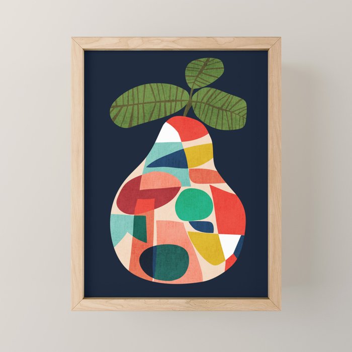 Fresh Pear Mini Art Print Gallery Image 1