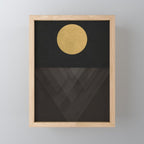 Moon Reflection on Quiet Ocean Mini Art Print Gallery Image 1