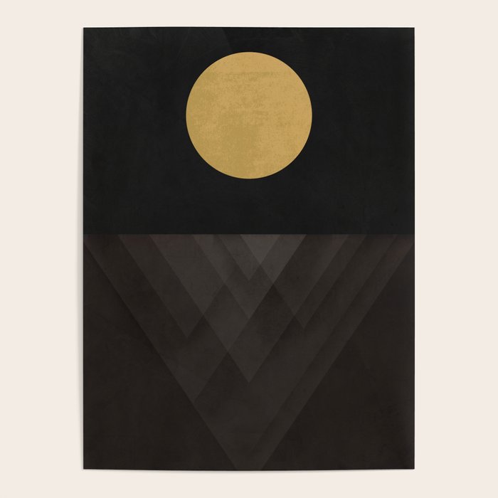 Moon Reflection on Quiet Ocean Poster Gallery Image 4