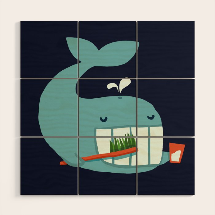 Brush Your Teeth Wood Wall Art Gallery Image 1