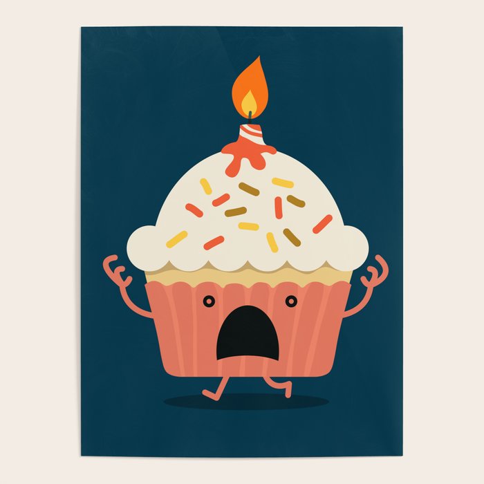 Cupcake on fire Poster Gallery Image 4