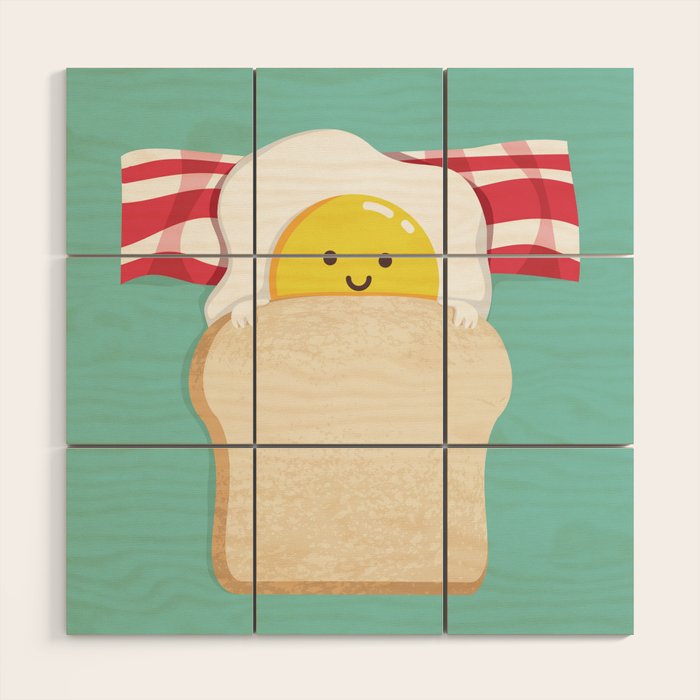 Morning Breakfast Wood Wall Art Gallery Image 1