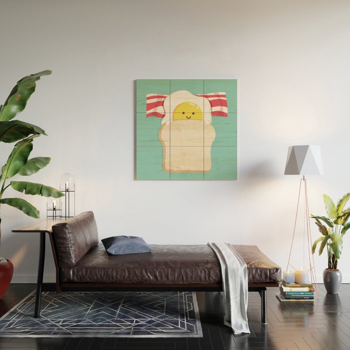 Morning Breakfast Wood Wall Art Gallery Image 2