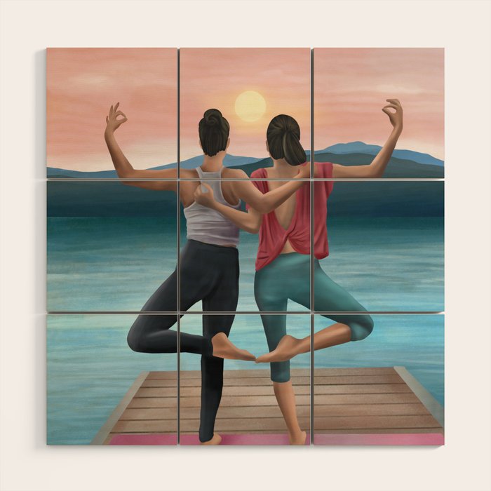 Sunset Serenity Wood Wall Art Gallery Image 1