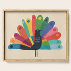 Whimsical Peacok Serving Tray Gallery Image 1