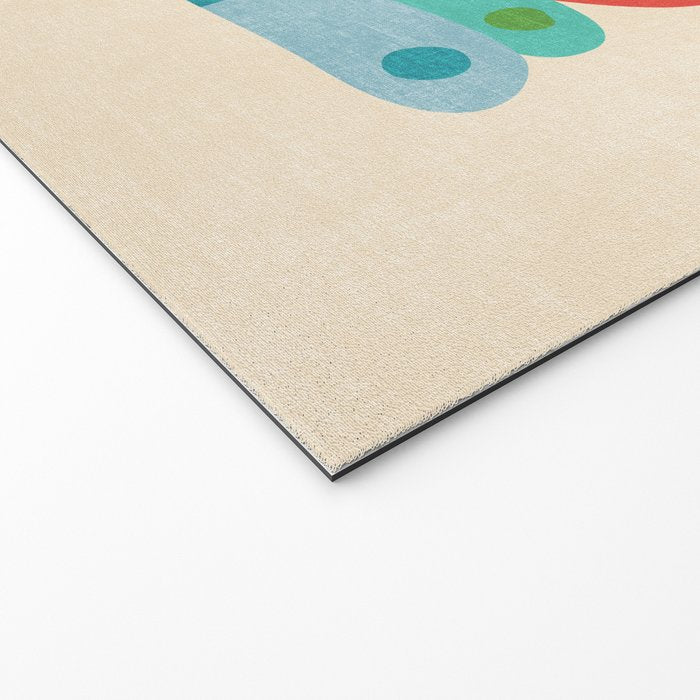 Whimsical Peacok Welcome Mat Gallery Image 2