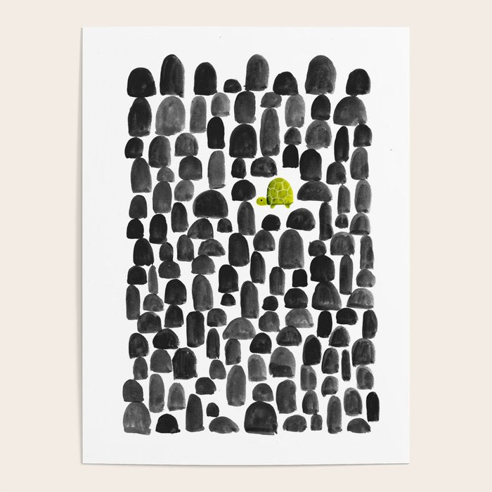 Turtle in Stone Garden Poster Gallery Image 1