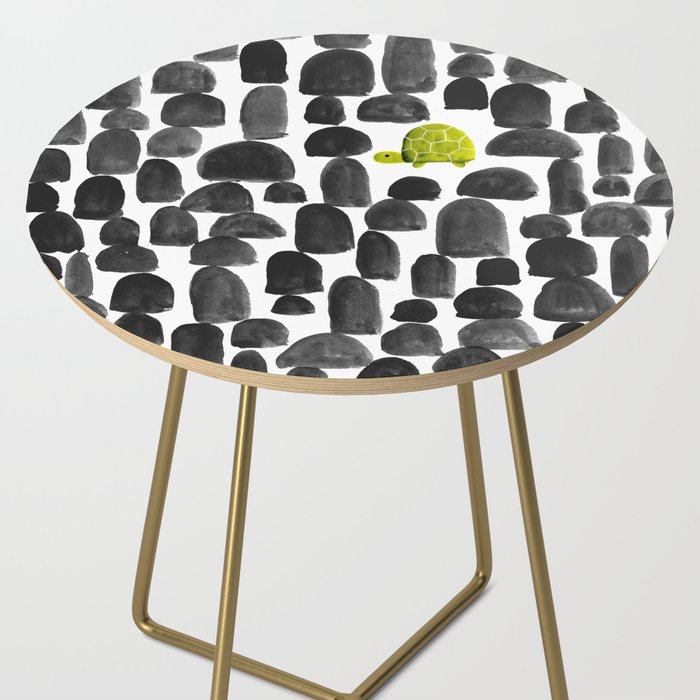 Turtle in Stone Garden Side Table Gallery Image 2