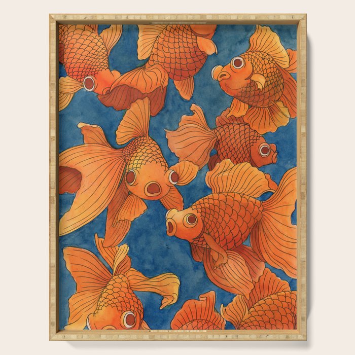 Watercolor #1 Serving Tray Gallery Image 1