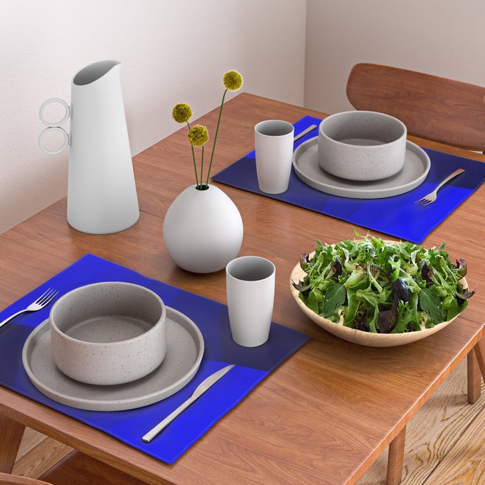 Just Blue #decor #society6 #buyart Placemat Gallery Image 2