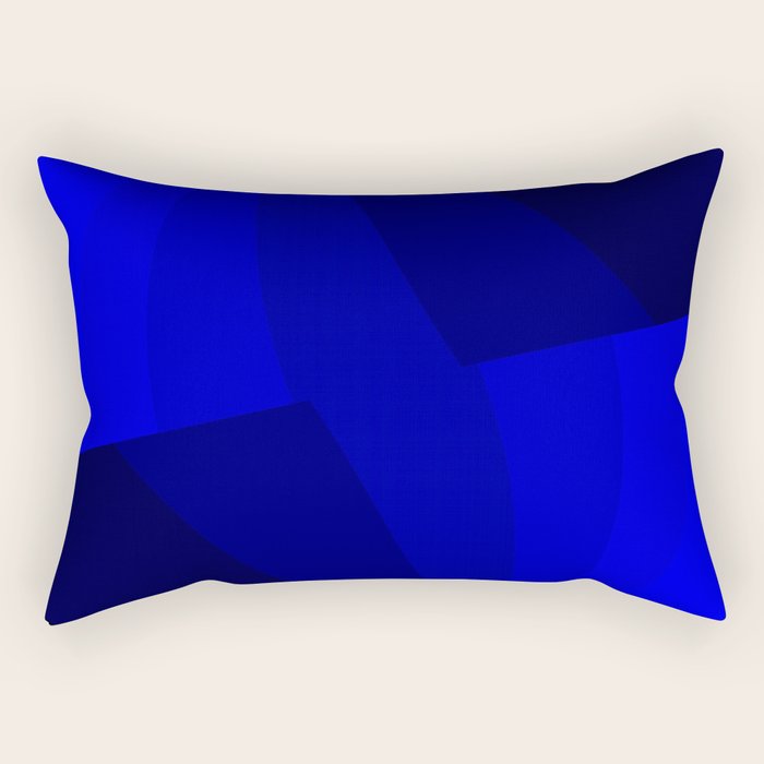 Just Blue #decor #society6 #buyart Rectangular Pillow Gallery Image 1