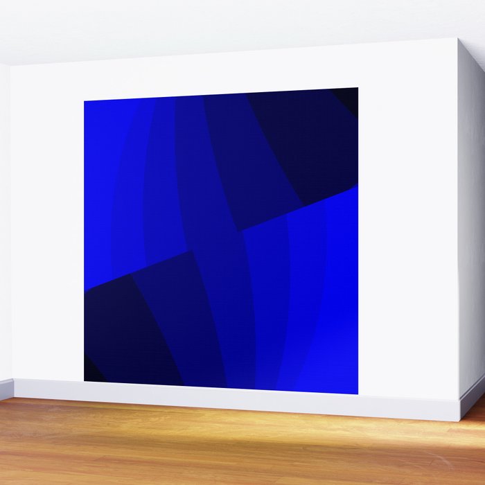 Just Blue #decor #society6 #buyart Wall Mural Gallery Image 2