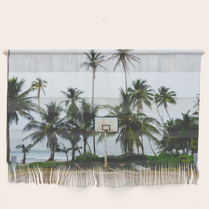 Basketball on Isla Bastimento, Bocas del Toro, Panama Wall Hanging Gallery Image 1