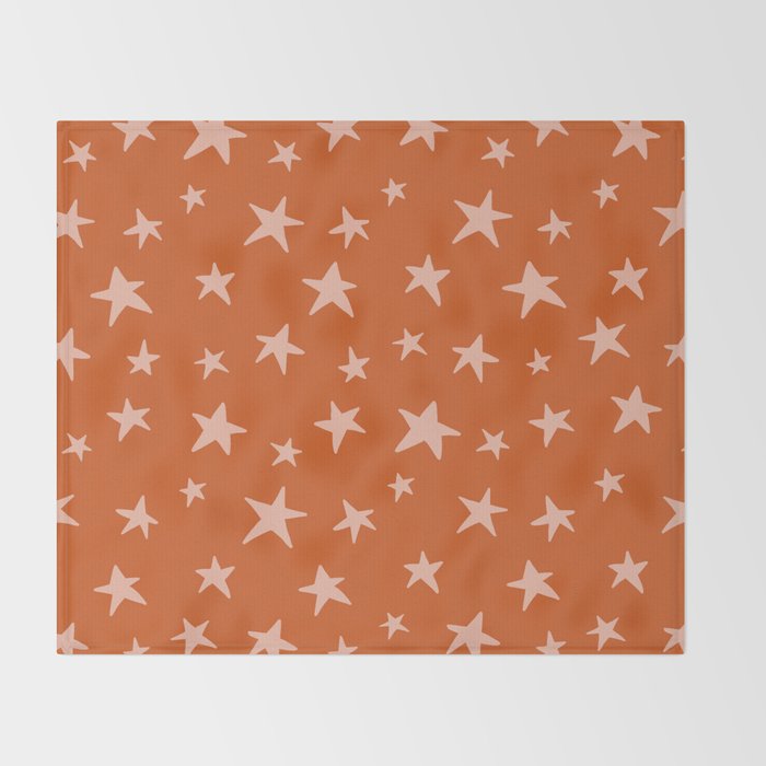 Stars Pumpkin Spice Throw Blanket Gallery Image 2