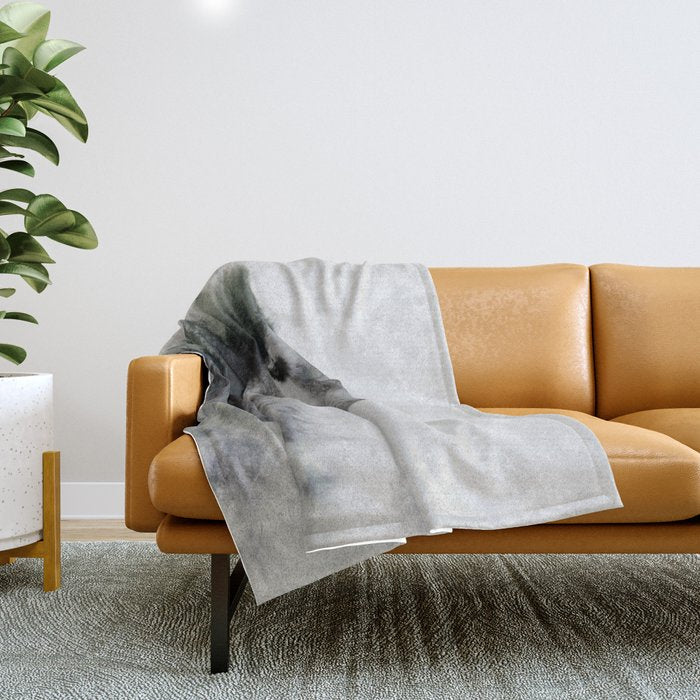 Wolf Stare Throw Blanket Gallery Image 1