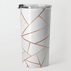 White Stone & Copper Lines Travel Mug Gallery Image 3