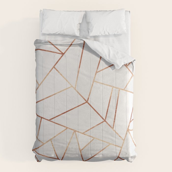 White Stone & Copper Lines Comforter Gallery Image 1