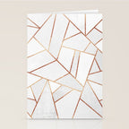 White Stone & Copper Lines Stationery Card Gallery Image 2