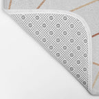 White Stone & Copper Lines Bath Mat Gallery Image 2