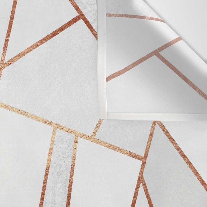 White Stone & Copper Lines Wall Tapestry Gallery Image 3