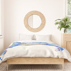 Blue Crab, crab restaurant seafood design art Duvet Cover Gallery Image 3