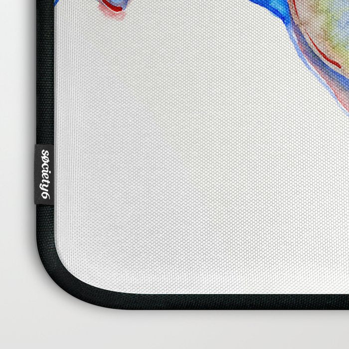 Blue Crab, crab restaurant seafood design art Laptop Sleeve Gallery Image 3