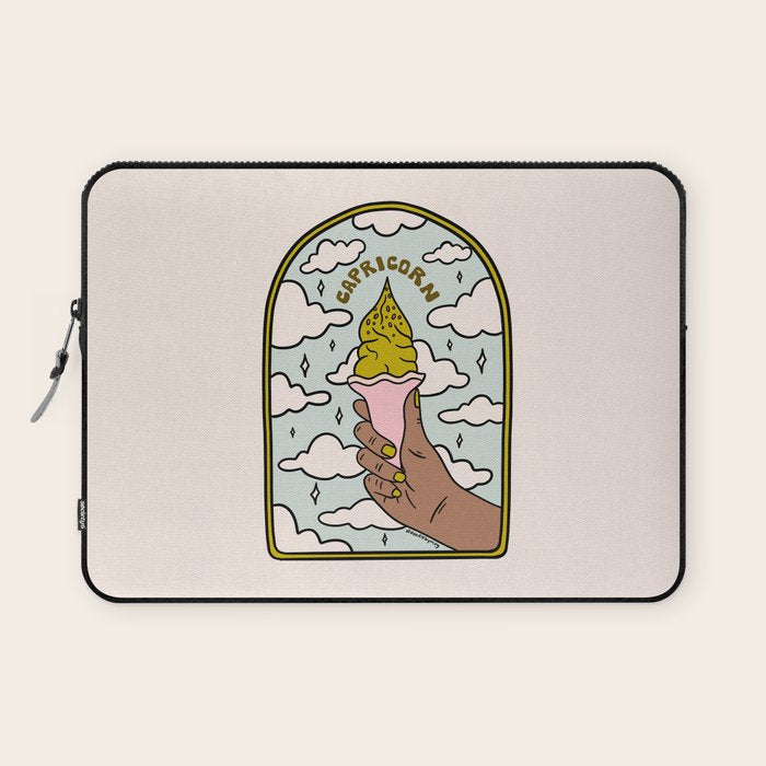 Capricorn Ice Cream Laptop Sleeve Gallery Image 1