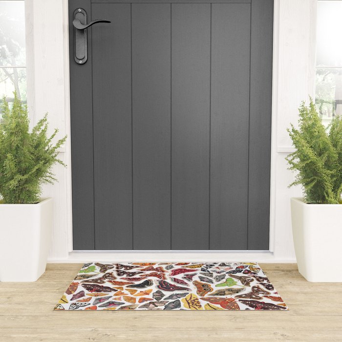 Saturniid Moths of North America Pattern Welcome Mat Gallery Image 3