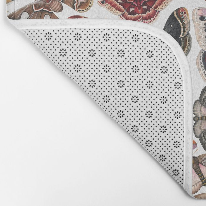 Saturniid Moths of North America Pattern Bath Mat Gallery Image 2