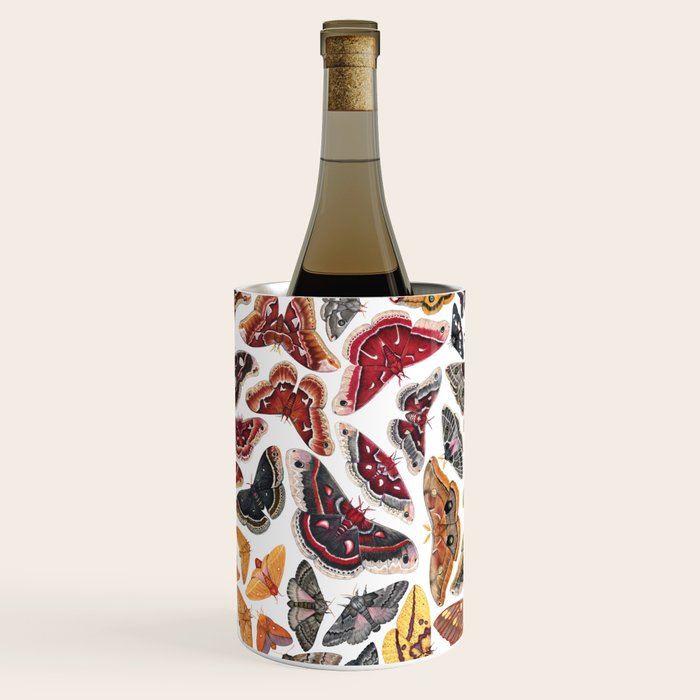 Saturniid Moths of North America Pattern Wine Chiller Gallery Image 1