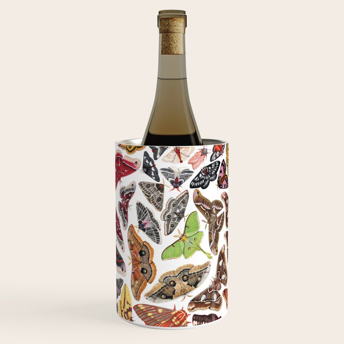 Saturniid Moths of North America Pattern Wine Chiller Gallery Image 3
