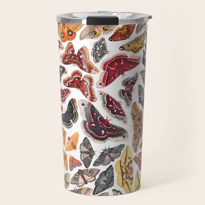Saturniid Moths of North America Pattern Travel Mug Gallery Image 1