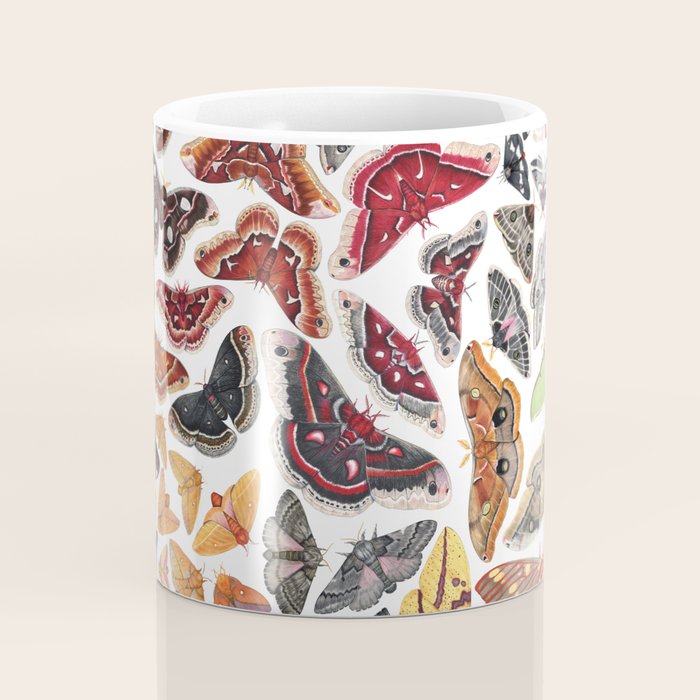 Saturniid Moths of North America Pattern Coffee Mug Gallery Image 4