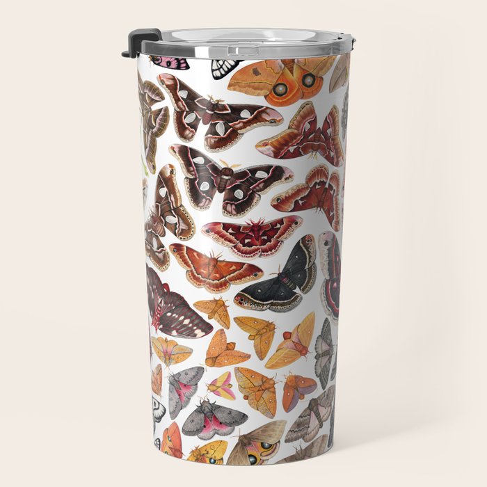 Saturniid Moths of North America Pattern Travel Mug Gallery Image 3