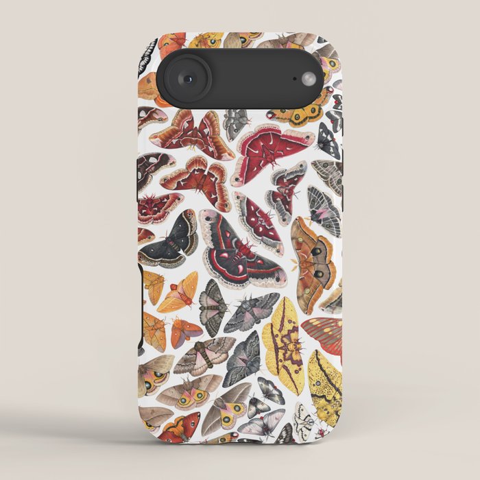 Saturniid Moths of North America Pattern iPhone Case Gallery Image 2