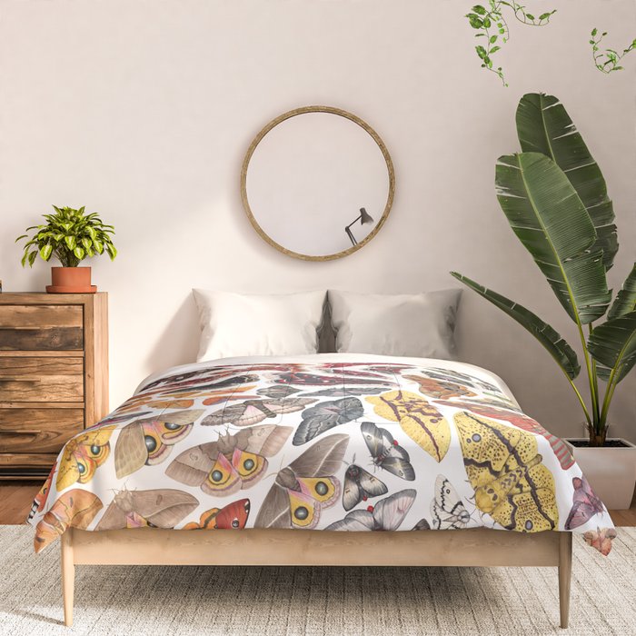 Saturniid Moths of North America Pattern Comforter Gallery Image 3