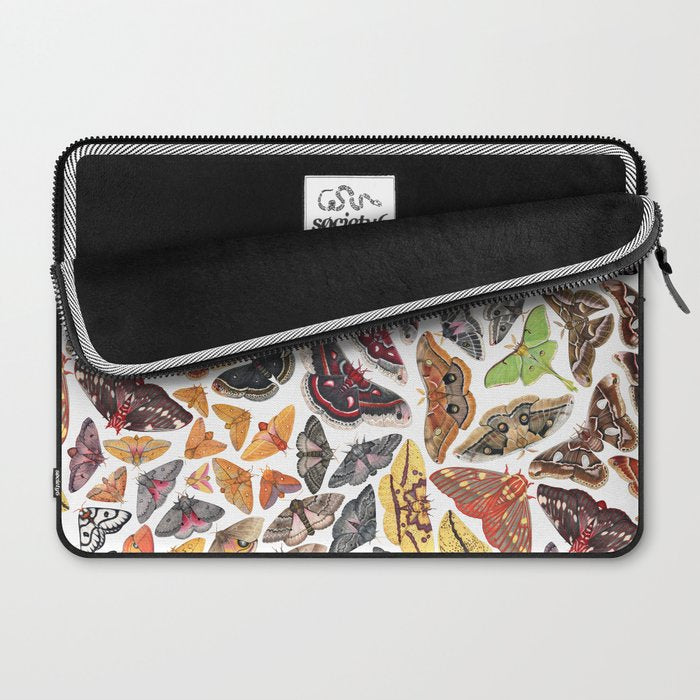 Saturniid Moths of North America Pattern Laptop Sleeve Gallery Image 2