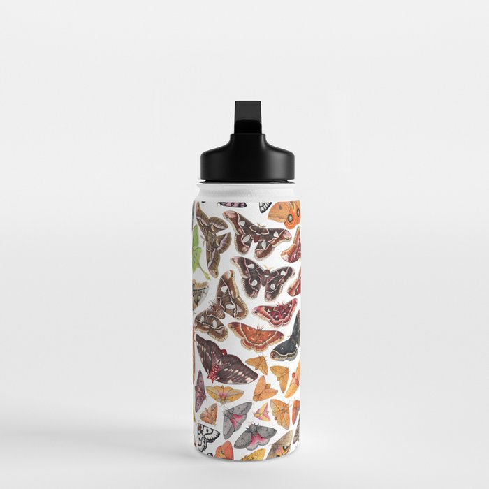 Saturniid Moths of North America Pattern Water Bottle Gallery Image 3