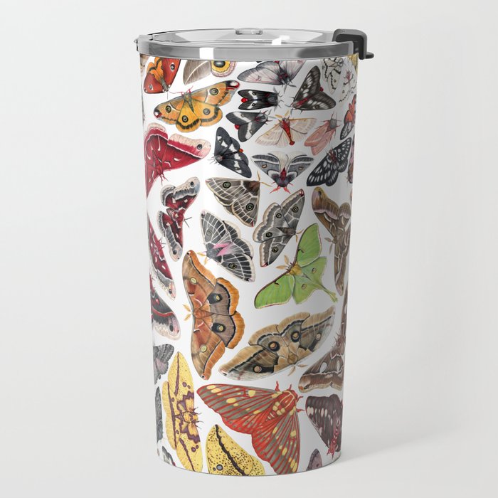 Saturniid Moths of North America Pattern Travel Mug Gallery Image 2