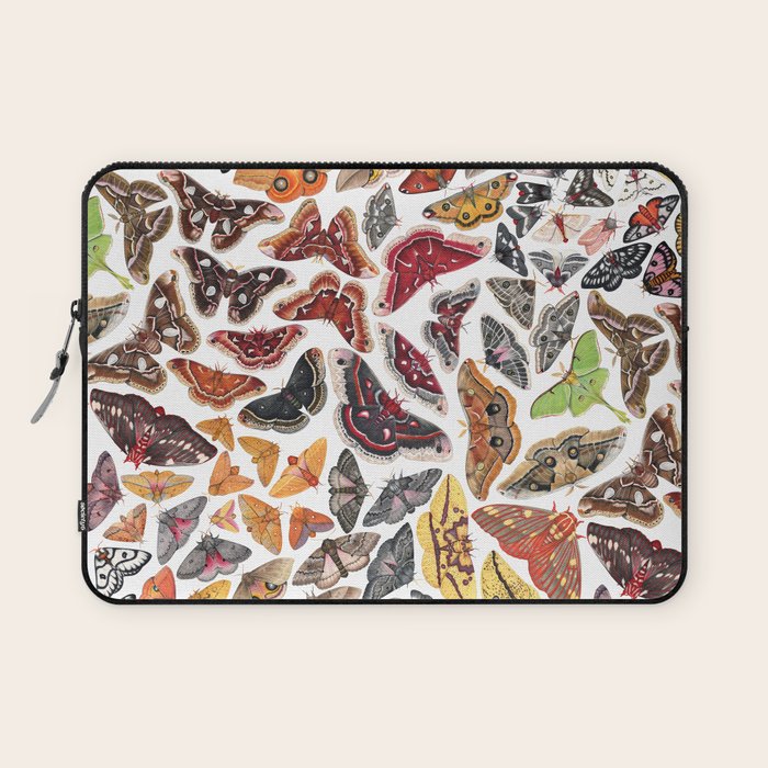 Saturniid Moths of North America Pattern Laptop Sleeve Gallery Image 1