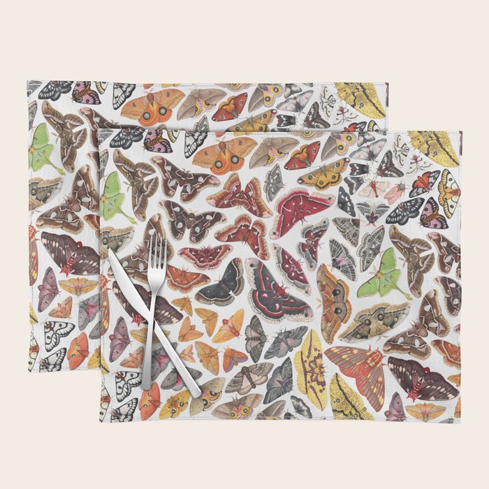 Saturniid Moths of North America Pattern Placemat Gallery Image 1