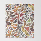 Saturniid Moths of North America Pattern Throw Blanket Gallery Image 2