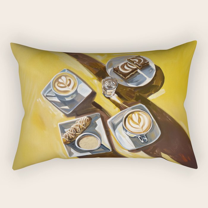 Coffee, Sweets and Sunlight Rectangular Pillow Gallery Image 2